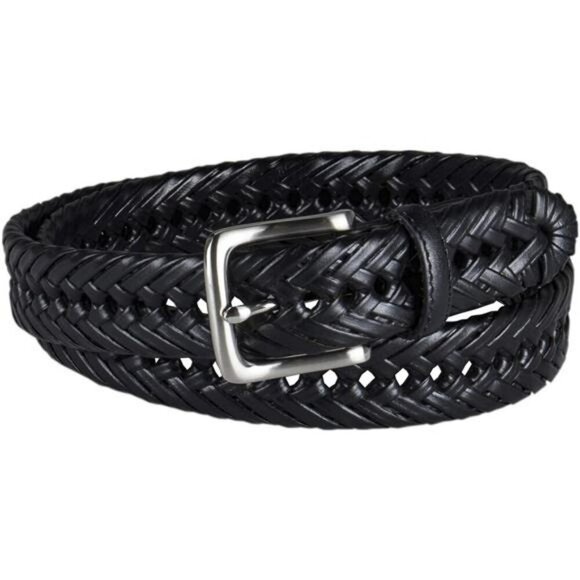 Mens Braided Casual Belt Adjustable Woven Stretch Fit for Jeans Pants Khakis - Picture 2 of 6